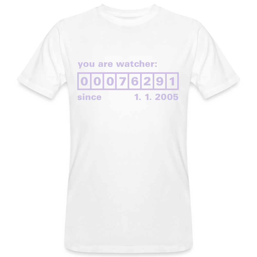 Camiseta ecológica"Watcher" - white