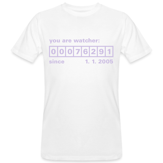 Camiseta ecológica"Watcher" - white