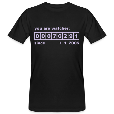 Camiseta ecológica"Watcher" - black