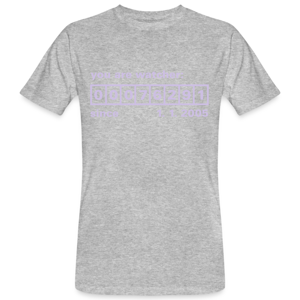 Camiseta ecológica"Watcher" - heather grey