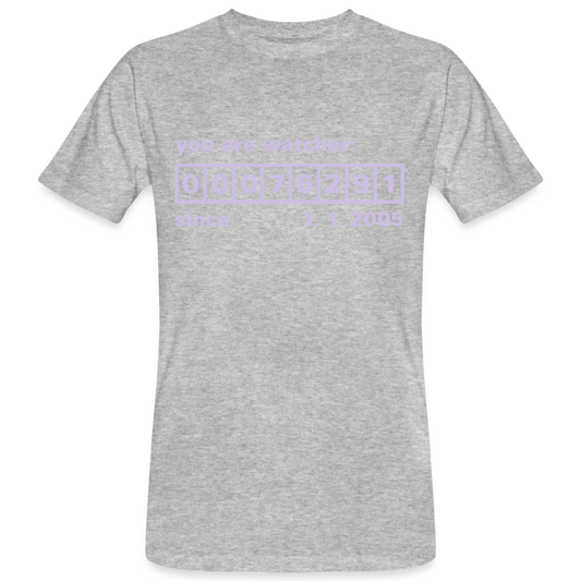 Camiseta ecológica"Watcher" - heather grey