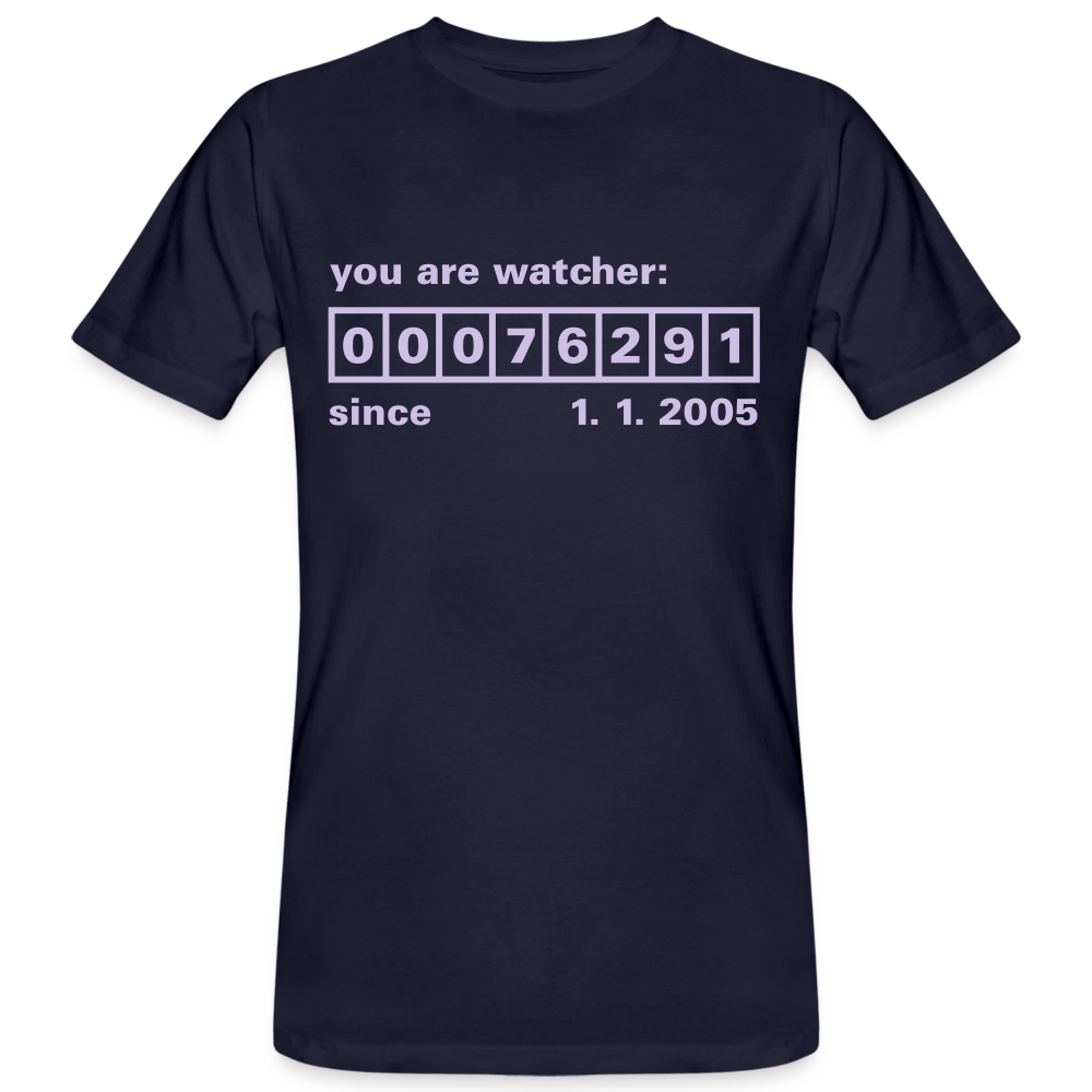 Camiseta ecológica"Watcher" - navy