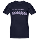 Camiseta ecológica"Watcher" - navy