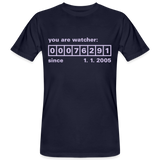 Camiseta ecológica"Watcher" - navy