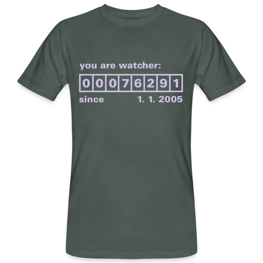 Camiseta ecológica"Watcher" - grey-green