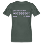 Camiseta ecológica"Watcher" - grey-green