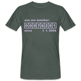 Camiseta ecológica"Watcher" - grey-green