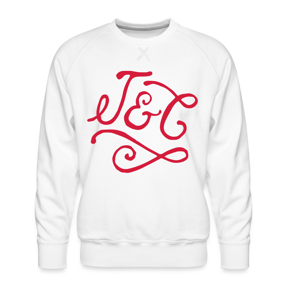 Sudadera premium"Car race logo" - white