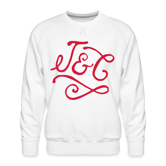 Sudadera premium"Car race logo" - white