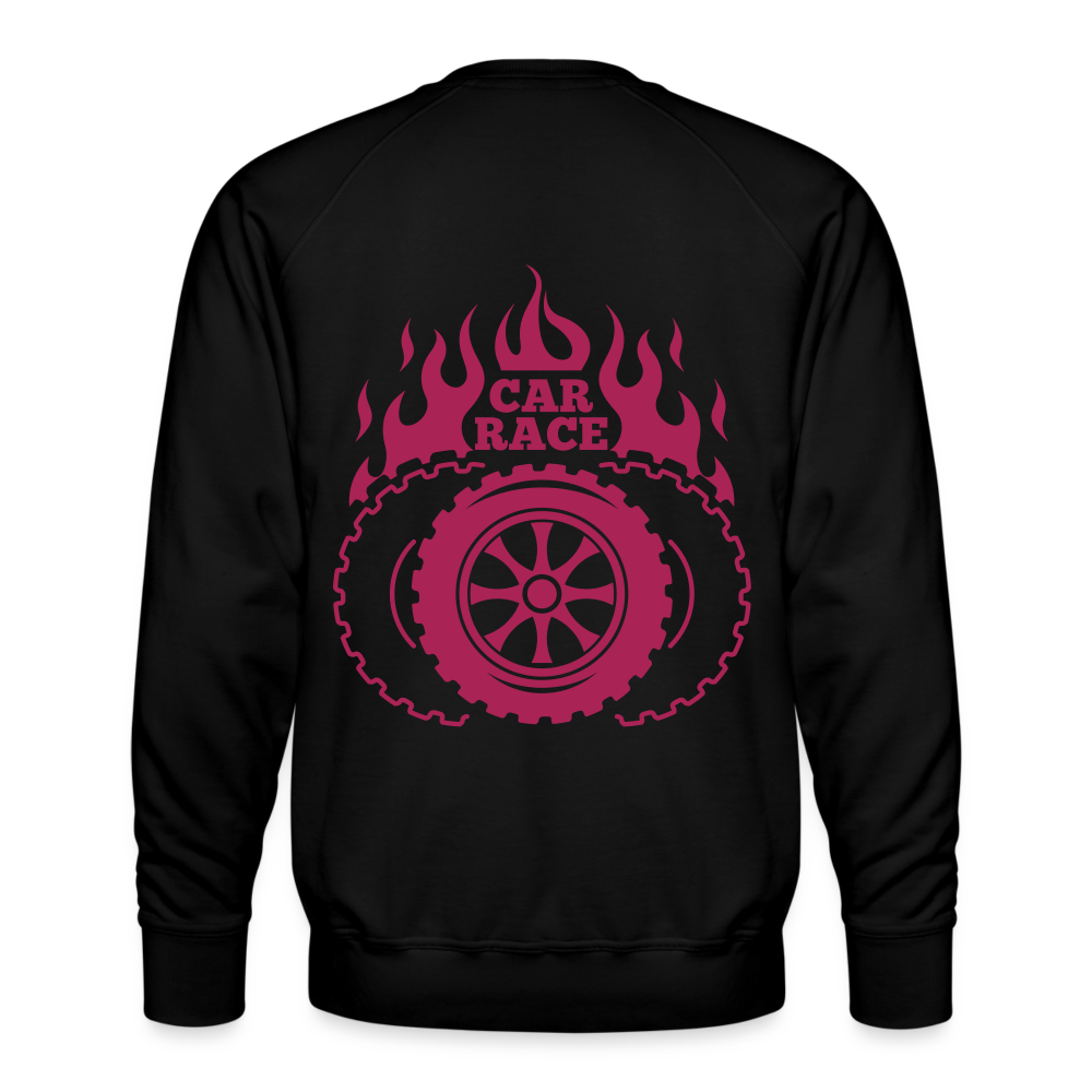 Sudadera premium"Car race logo" - black