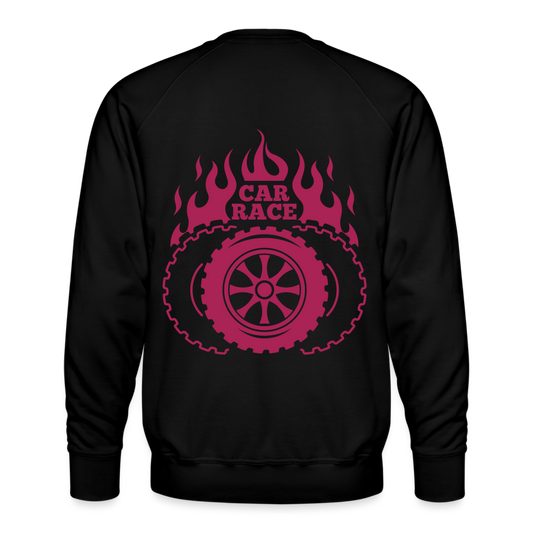 Sudadera premium"Car race logo" - black