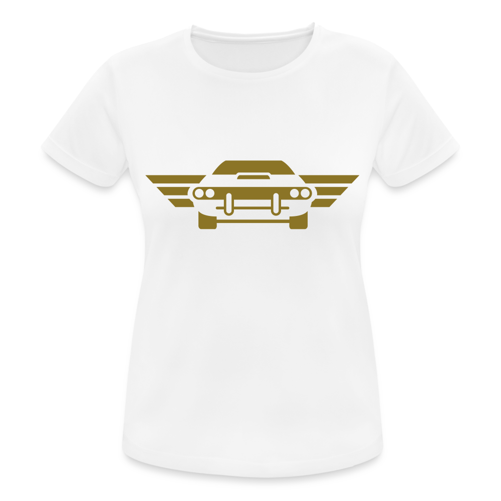 Camiseta transpirable"car front" - white