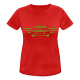 Camiseta transpirable"car front" - red