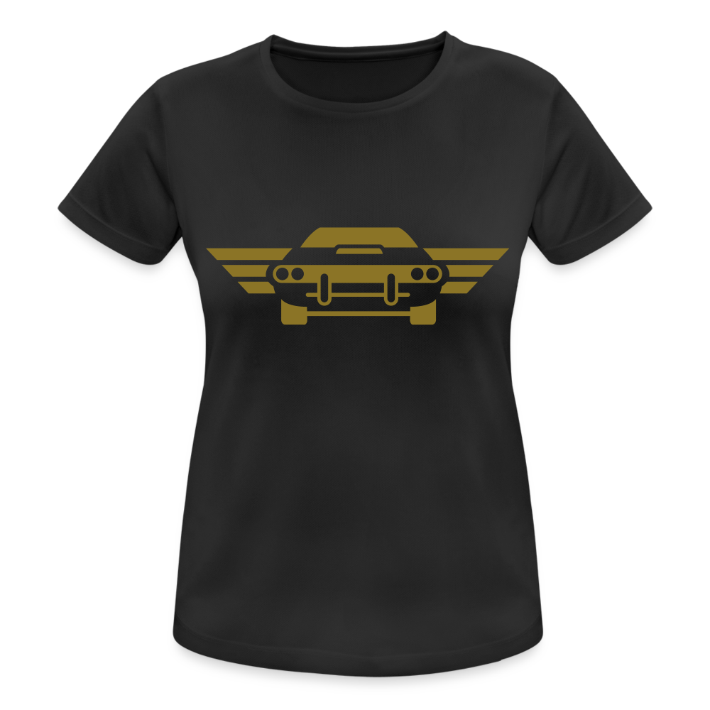 Camiseta transpirable"car front" - black