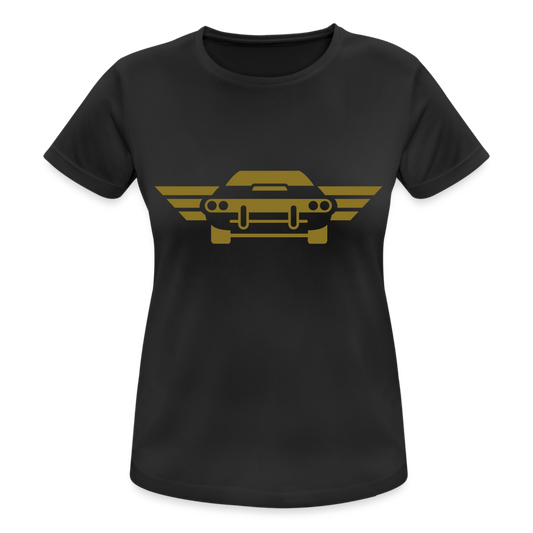 Camiseta transpirable"car front" - black