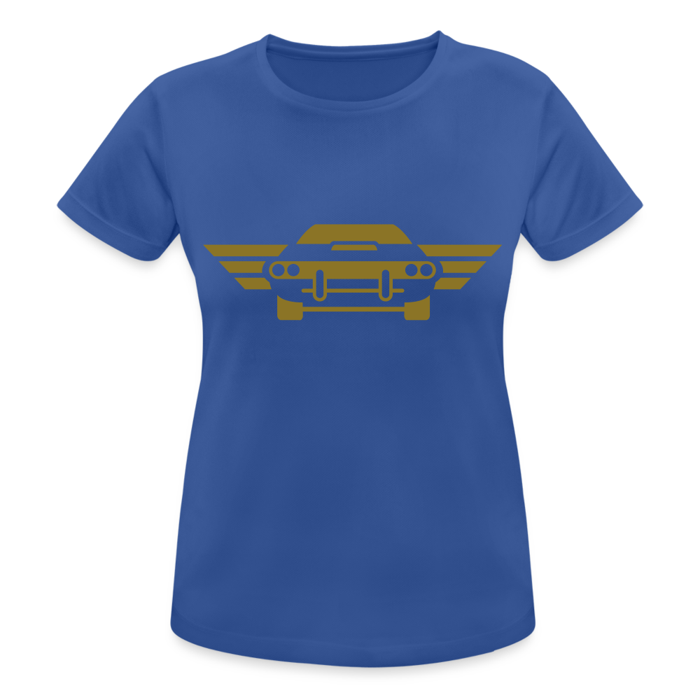 Camiseta transpirable"car front" - royal blue