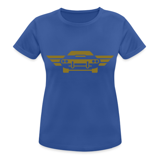 Camiseta transpirable"car front" - royal blue