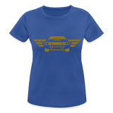 Camiseta transpirable"car front" - royal blue