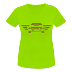 Camiseta transpirable"car front" - neon green