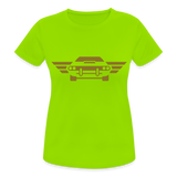 Camiseta transpirable"car front" - neon green