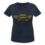 Camiseta transpirable"car front" - dark navy