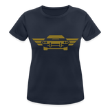 Camiseta transpirable"car front" - dark navy