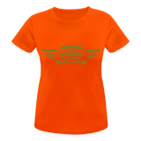 Camiseta transpirable"car front" - neon orange