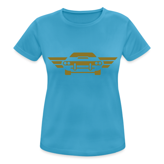 Camiseta transpirable"car front" - sapphire blue