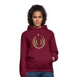 Sudadera con capucha unisex"melon" - bordeaux