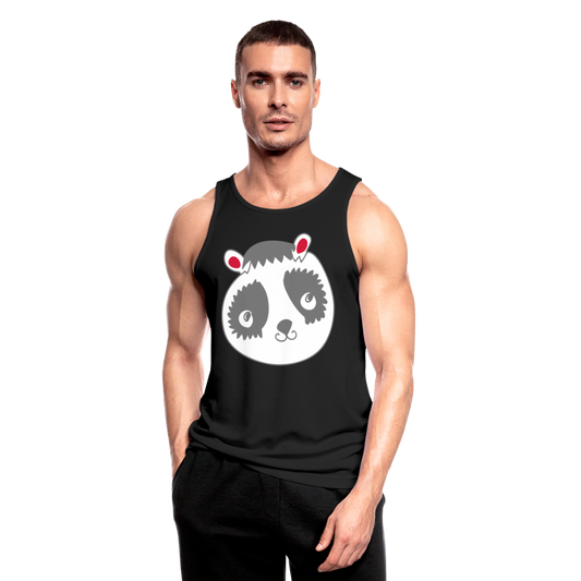 Camiseta sin mangas transpirable"Panda" - black
