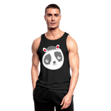 Camiseta sin mangas transpirable"Panda" - black