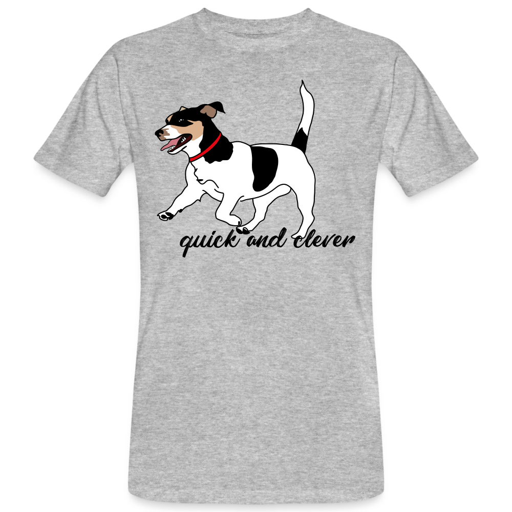 Camiseta ecológica"jack russel terrier" - heather grey