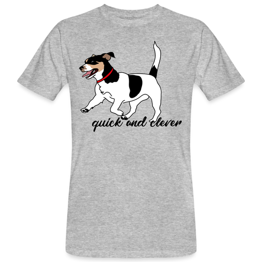 Camiseta ecológica"jack russel terrier" - heather grey