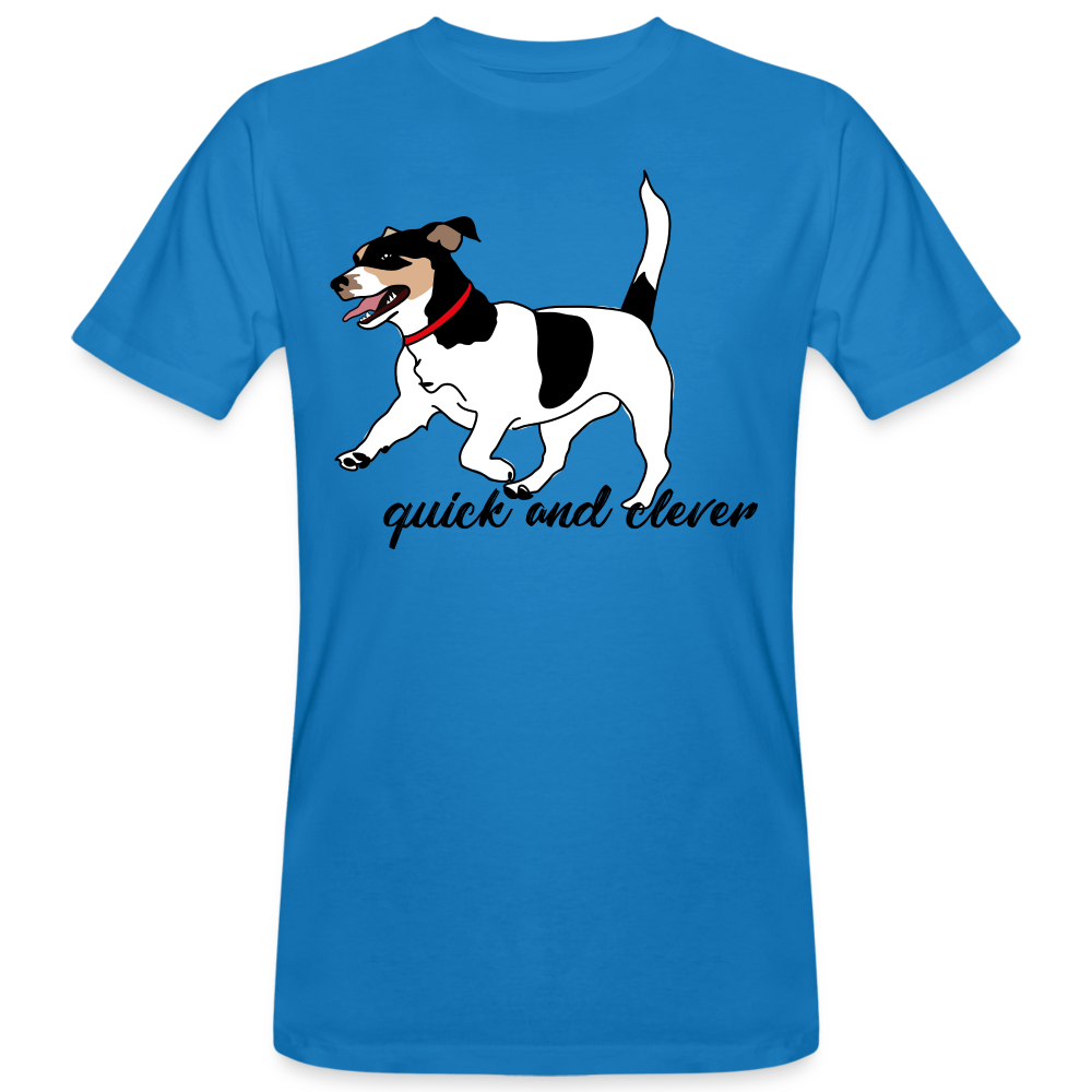 Camiseta ecológica"jack russel terrier" - peacock-blue