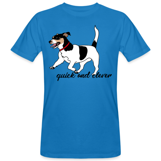 Camiseta ecológica"jack russel terrier" - peacock-blue