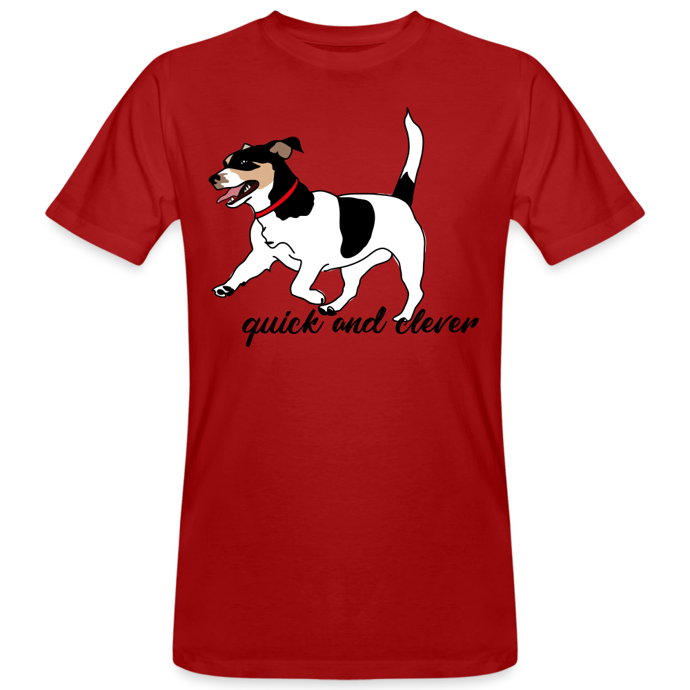 Camiseta ecológica"jack russel terrier" - dark red