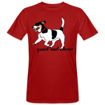 Camiseta ecológica"jack russel terrier" - dark red