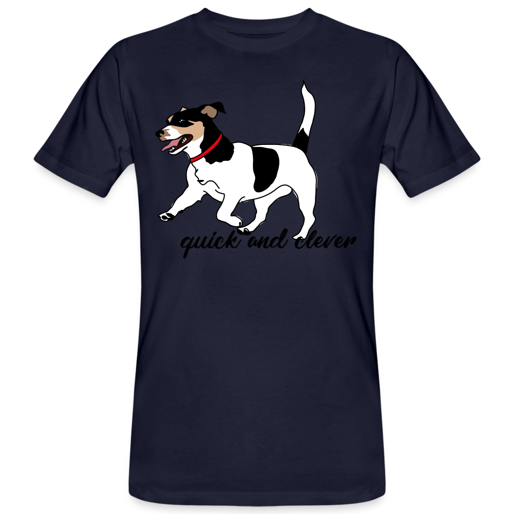 Camiseta ecológica"jack russel terrier" - navy