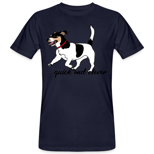 Camiseta ecológica"jack russel terrier" - navy