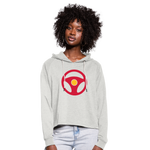 Sudadera cropped con capucha"automobile" - heather oatmeal