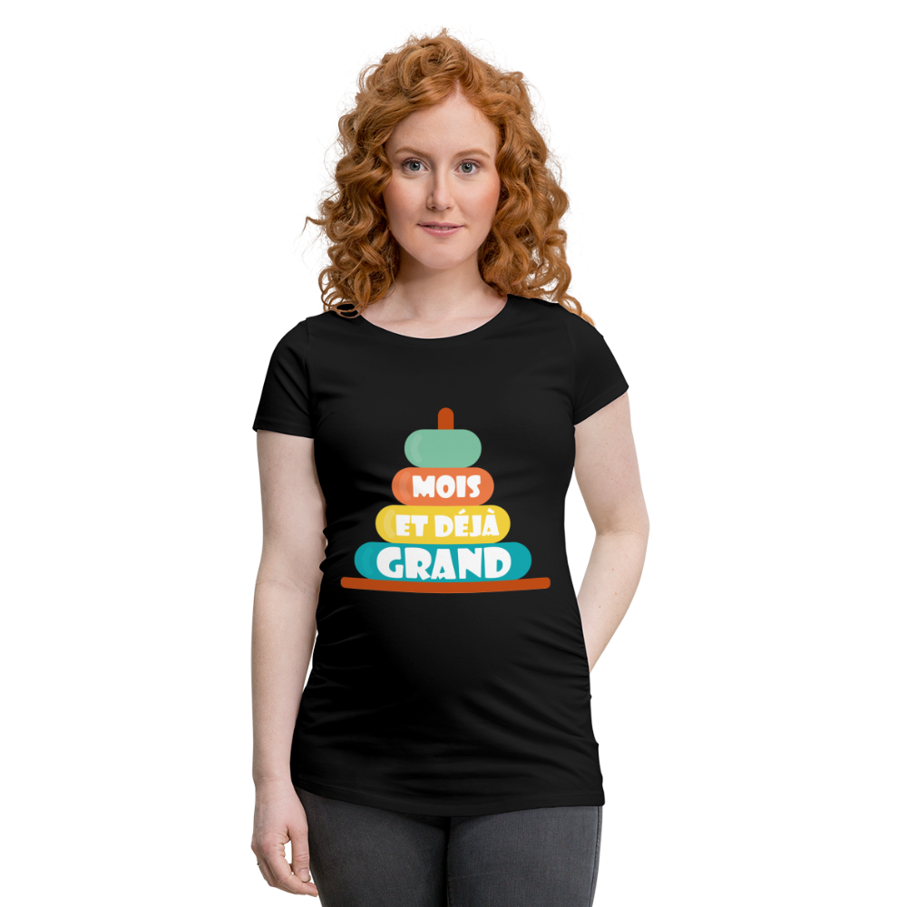 Camiseta premamá"baby birthday month" - black