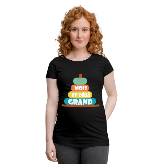 Camiseta premamá"baby birthday month" - black