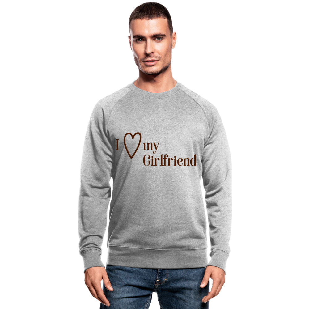 Sudadera ecológica de Stanley & Stella"Love my Girlfriend" - heather grey