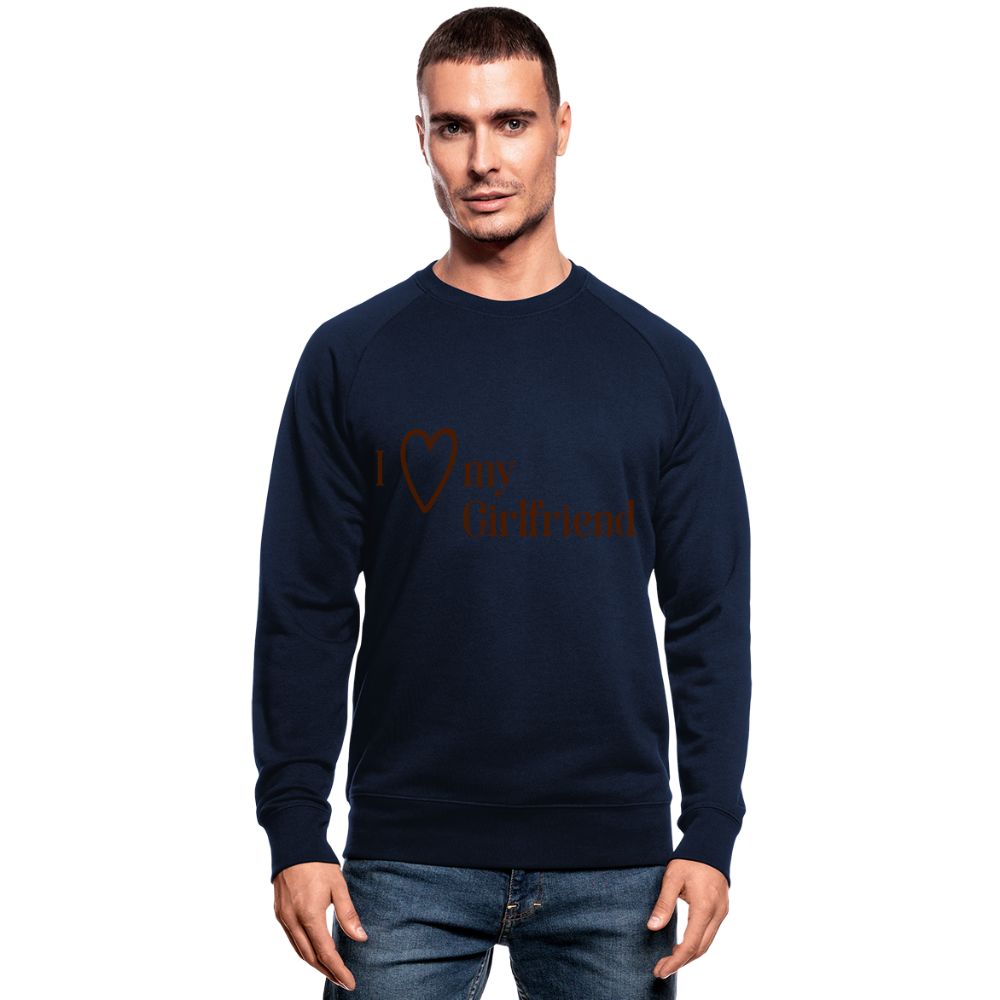 Sudadera ecológica de Stanley & Stella"Love my Girlfriend" - navy