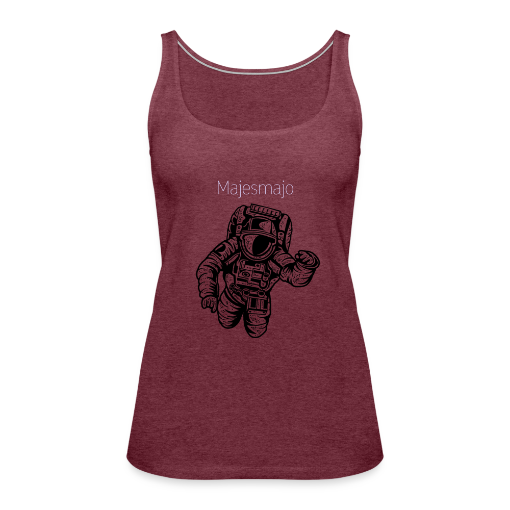 Camiseta de tirantes premium"Majesmajo astronaut" - heather burgundy