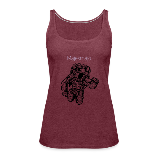 Camiseta de tirantes premium"Majesmajo astronaut" - heather burgundy