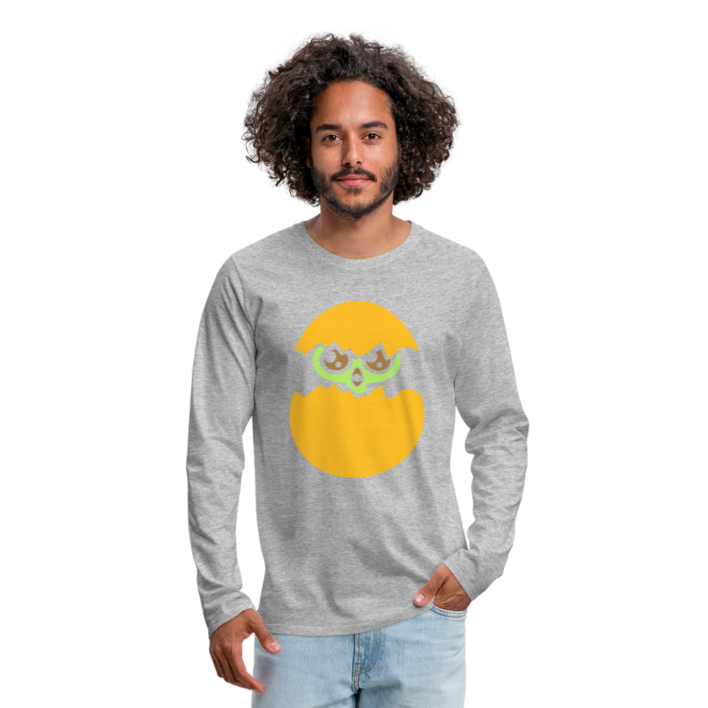 Camiseta de manga larga premium"pot of gold" - heather grey