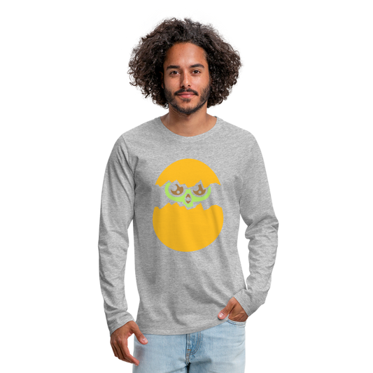 Camiseta de manga larga premium"pot of gold" - heather grey