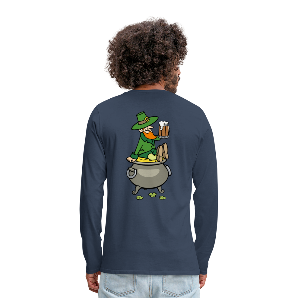 Camiseta de manga larga premium"pot of gold" - navy