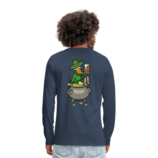 Camiseta de manga larga premium"pot of gold" - navy